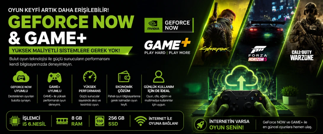 GeForce NOW Uyumlu Laptop ve Mini PC'ler | Mosfet Bilgisayar